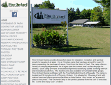 Tablet Screenshot of pineorchardcamp.com